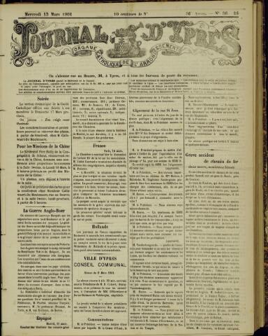 Journal d’Ypres (1874 - 1913) 1901-03-13