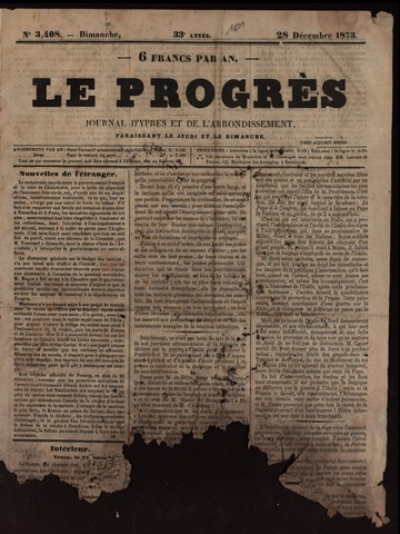 Le Progrès (1841-1914) 1873-12-28
