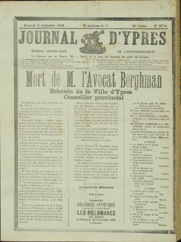 Journal d’Ypres (1874 - 1913) 1903-09-02