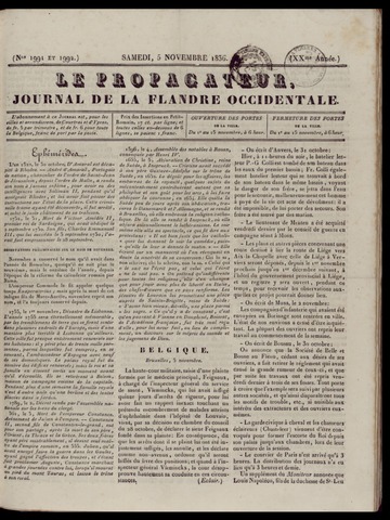 Le Propagateur (1818-1871) 1836-11-05