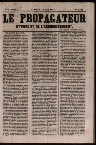 Le Propagateur (1818-1871) 1871-03-25