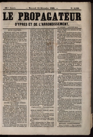 Le Propagateur (1818-1871) 1866-12-12