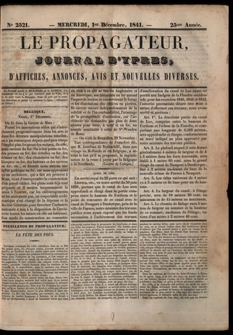 Le Propagateur (1818-1871) 1841-12-01