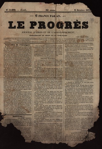 Le Progrès (1841-1914) 1874-10-08