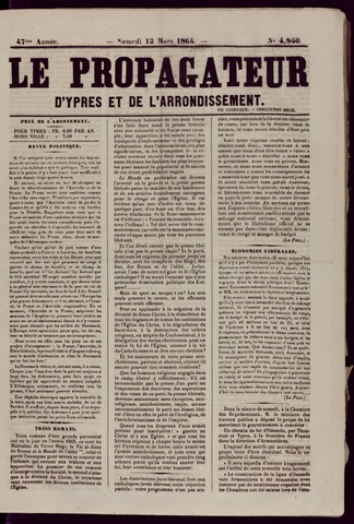 Le Propagateur (1818-1871) 1864-03-12