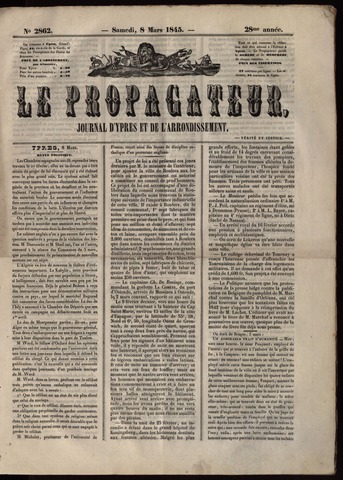 Le Propagateur (1818-1871) 1845-03-08