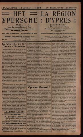 Het Ypersch nieuws (1929-1971) 1933-10-14