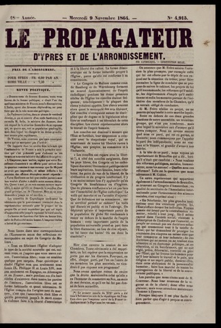 Le Propagateur (1818-1871) 1864-11-09