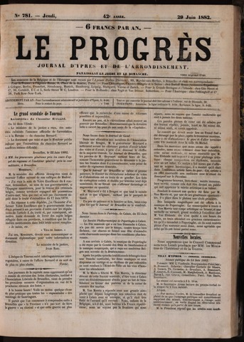Le Progrès (1841-1914) 1882-06-29