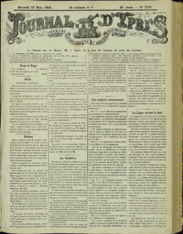 Journal d’Ypres (1874 - 1913) 1903-03-25