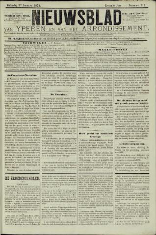 Nieuwsblad van Yperen en van het Arrondissement (1872-1912) 1872-01-27