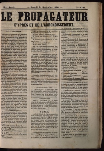Le Propagateur (1818-1871) 1866-09-01