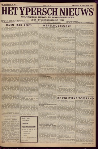 Het Ypersch nieuws (1929-1971) 1951-09-08