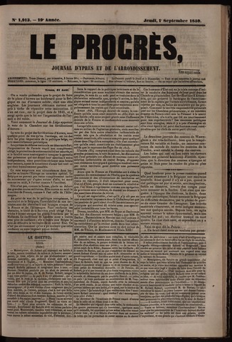 Le Progrès (1841-1914) 1859-09-01