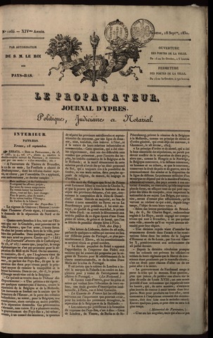 Le Propagateur (1818-1871) 1830-09-18