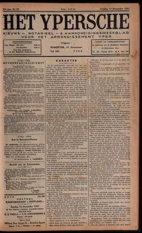 Het Ypersch nieuws (1929-1971) 1941-11-14