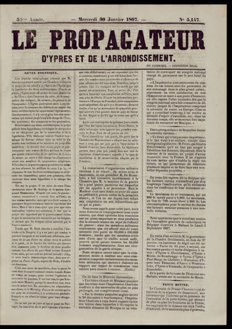 Le Propagateur (1818-1871) 1867-01-30