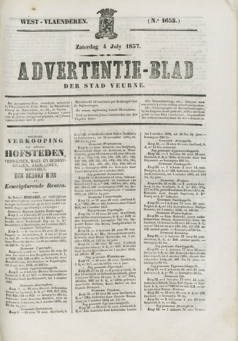 Het Advertentieblad (1825-1914) 1857-07-04