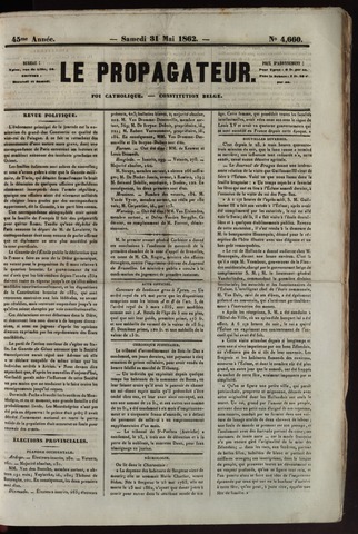 Le Propagateur (1818-1871) 1862-05-31