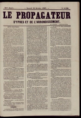 Le Propagateur (1818-1871) 1867-10-12
