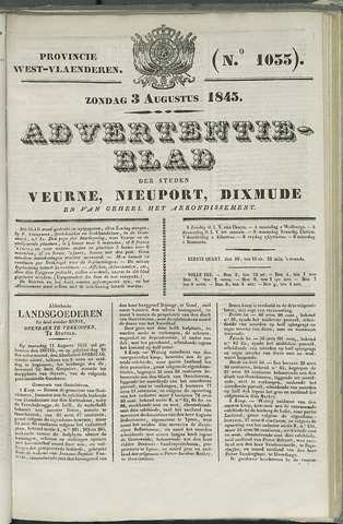 Het Advertentieblad (1825-1914) 1845-08-03