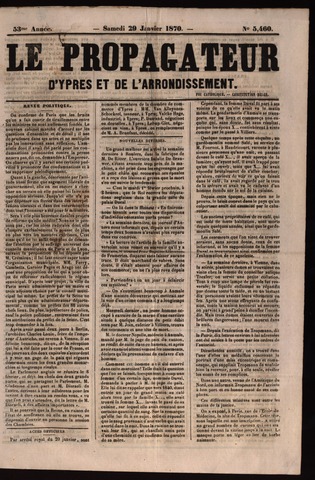 Le Propagateur (1818-1871) 1870-01-29