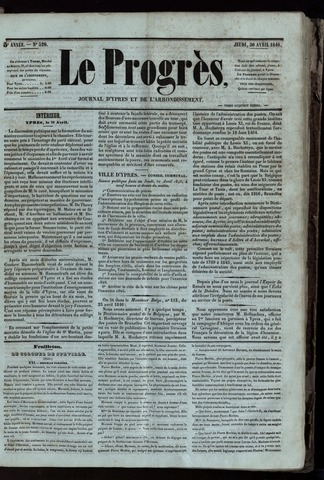 Le Progrès (1841-1914) 1846-04-30
