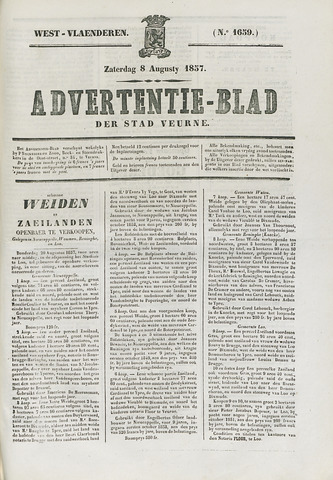 Het Advertentieblad (1825-1914) 1857-08-08