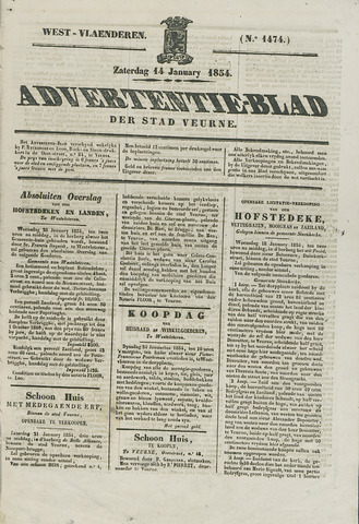Het Advertentieblad (1825-1914) 1854-01-14