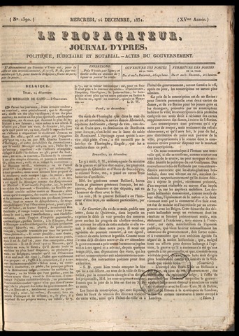 Le Propagateur (1818-1871) 1831-12-14