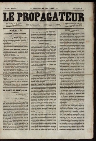 Le Propagateur (1818-1871) 1859-05-11