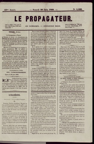 Le Propagateur (1818-1871) 1860-06-30