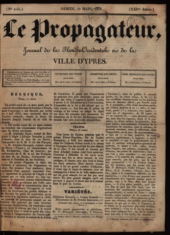 Le Propagateur (1818-1871) 1838-03-17
