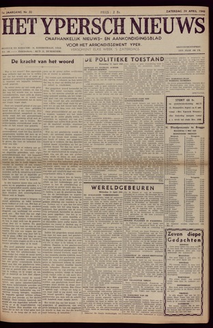 Het Ypersch nieuws (1929-1971) 1948-04-24