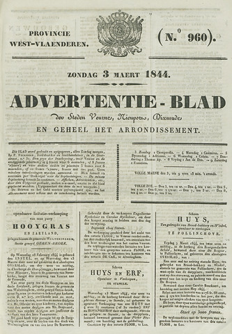 Het Advertentieblad (1825-1914) 1844-03-03