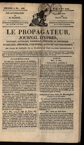 Le Propagateur (1818-1871) 1826-05-10