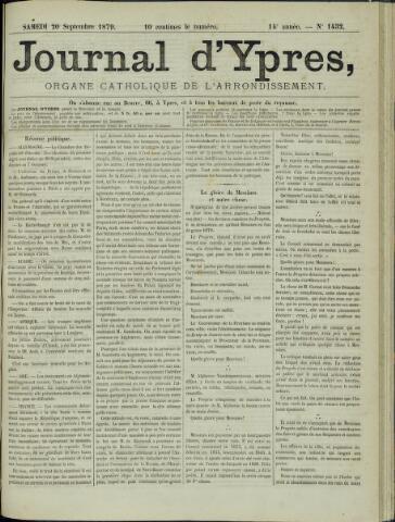 Journal d’Ypres (1874 - 1913) 1879-09-20