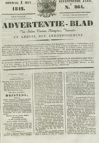 Het Advertentieblad (1825-1914) 1842-05-01