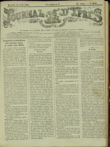 Journal d’Ypres (1874 - 1913) 1896-04-29