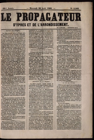 Le Propagateur (1818-1871) 1866-08-29