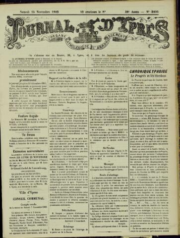 Journal d’Ypres (1874 - 1913) 1903-11-14