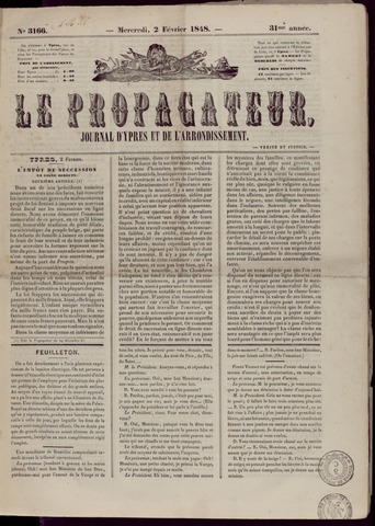 Le Propagateur (1818-1871) 1848-02-02