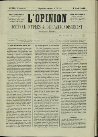 L’Opinion (1863-1873) 1869-04-04