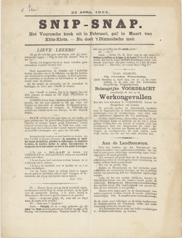 Het Kiesblad van Dixmude (1875-1958) 1905-04-23