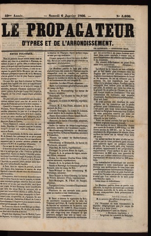 Le Propagateur (1818-1871) 1866-01-06