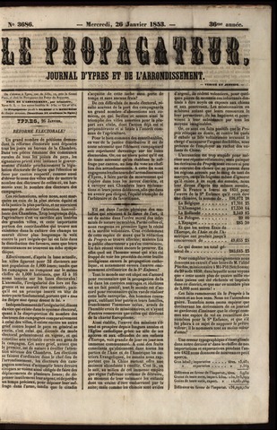 Le Propagateur (1818-1871) 1853-01-26