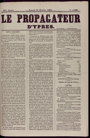 Le Propagateur (1818-1871) 1863-10-31
