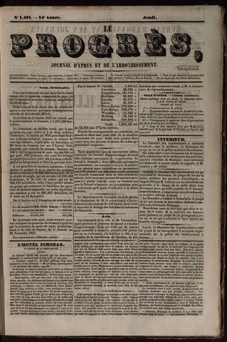 Le Progrès (1841-1914) 1854-12-14