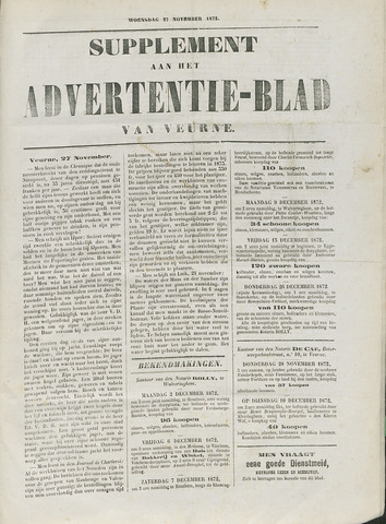 Het Advertentieblad (1825-1914) 1872-11-27