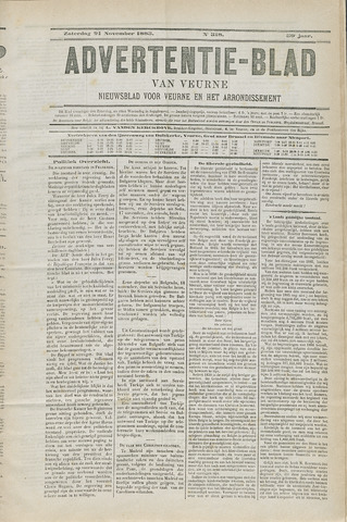 Het Advertentieblad (1825-1914) 1885-11-21